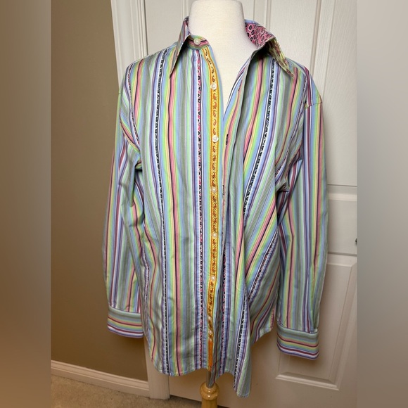 Robert Graham Multicolor Striped Men's Shirt-Like new-Size XL - Picture 10 of 10